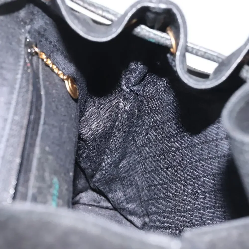 Gucci Bamboo Suede Backpack Black